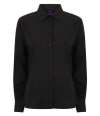 H591 Ladies Wicking Anti Bac L/S Sh Black colour image